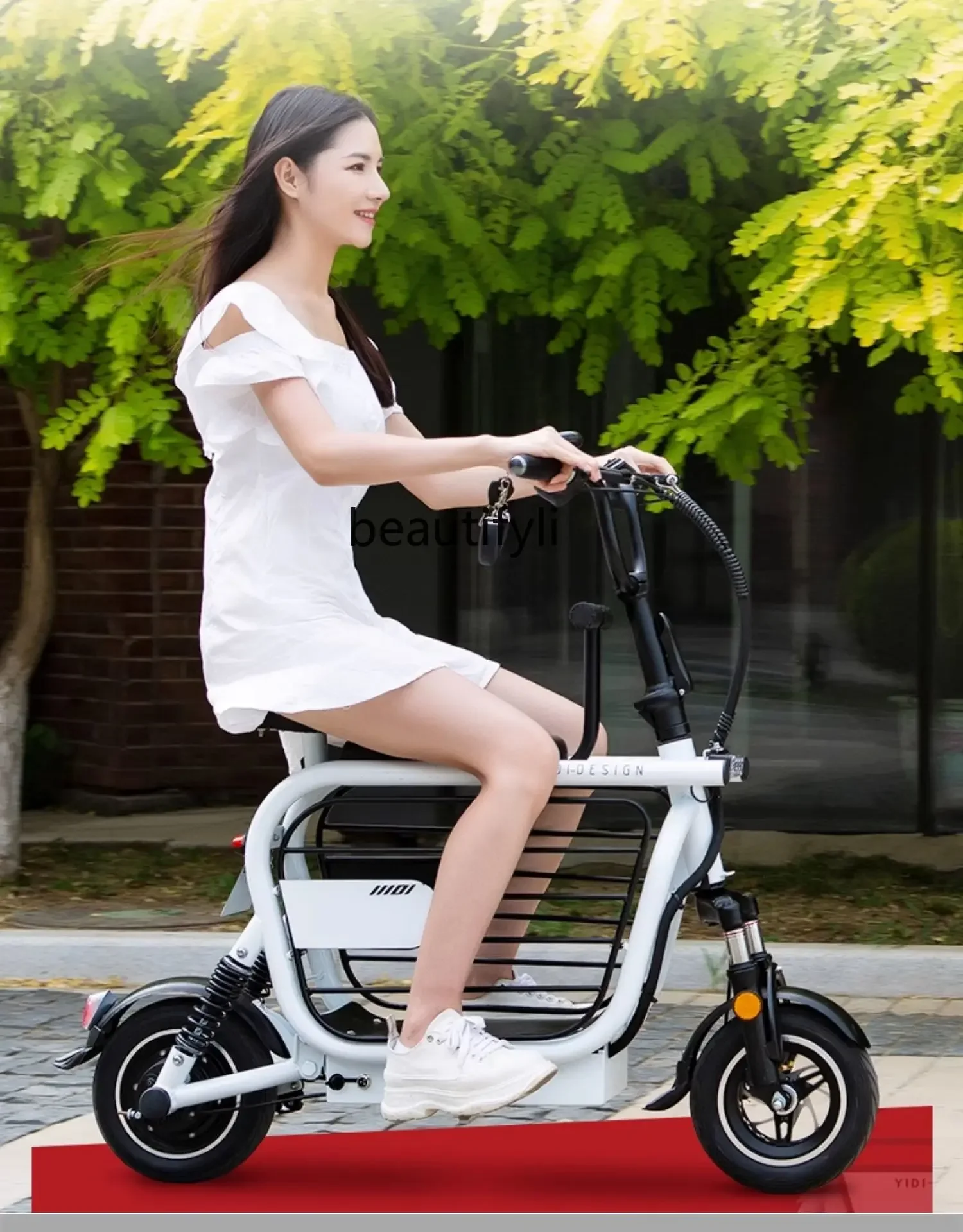 S23 Parent-Child Electric Car Small Men and Women Mini Portable Scooter with Pets