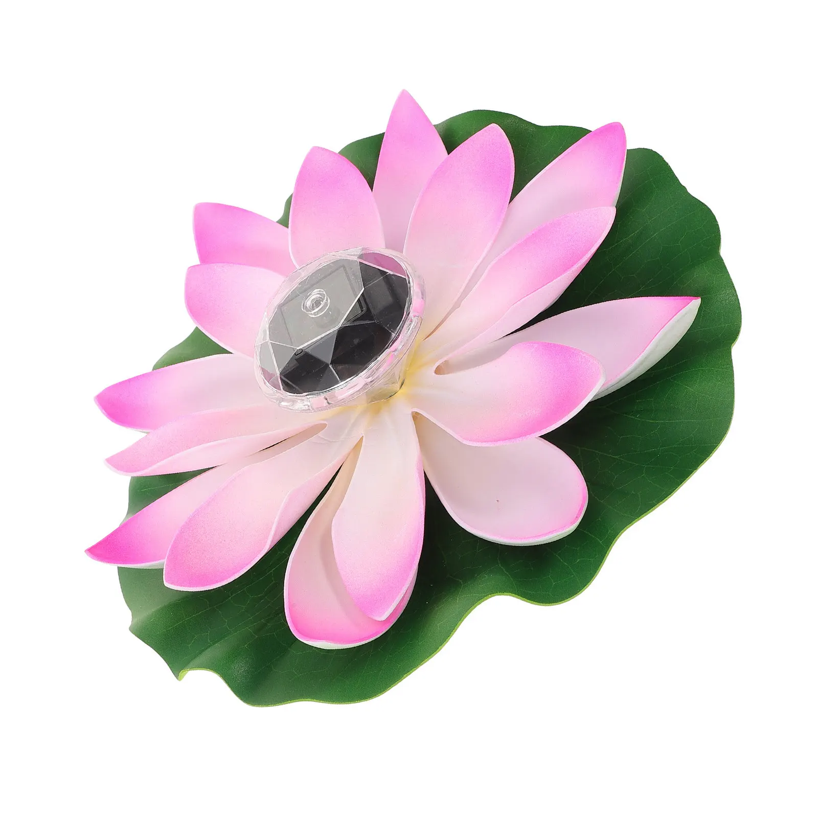 

Солнечный плавающий светильник в форме лотоса, водонепроницаемый, для декора пруда, реалистичный дизайн цветка, легкий, экологичный