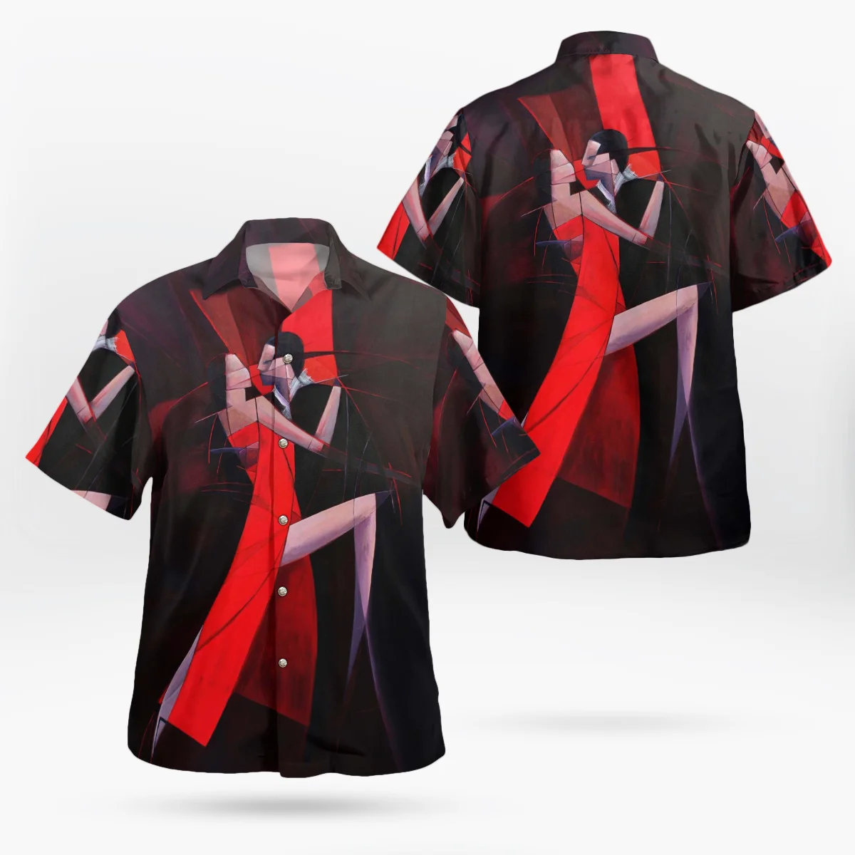 

Casual Printed Lapel irt for Men 3D Printing Loose Fit ort Sve Thin Sle Spring Summer Youth ular Faion