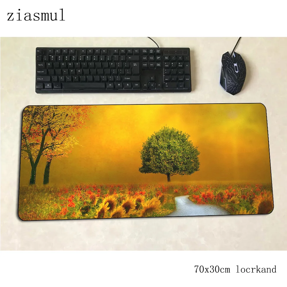 Tree Artistic mats locked edge 900x400mm gaming mouse pad keyboard mousepad notebook gamer accessories Mass pattern padmouse mat