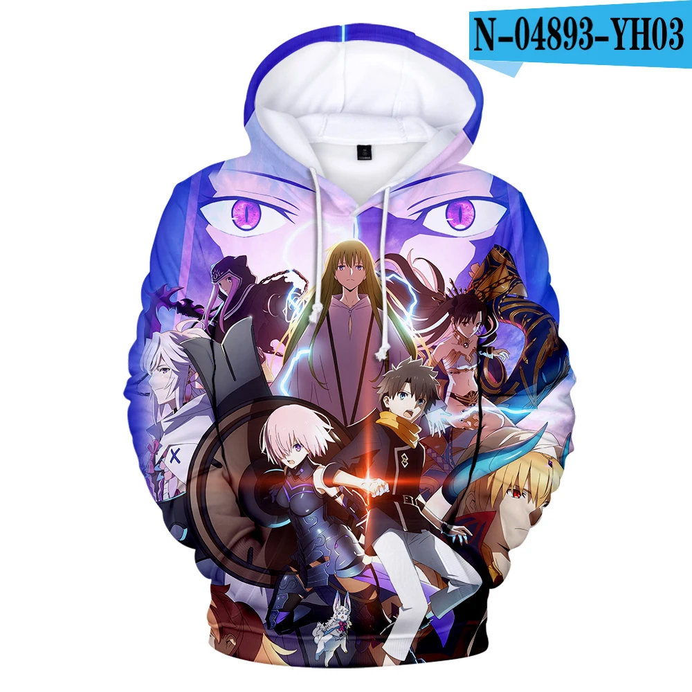 Harajuku Popular Youthful Fate Grand Order 3D print Hoodies Sweatshirts Men/Women Sweatshirt Casual Long Sleeve Pullovers