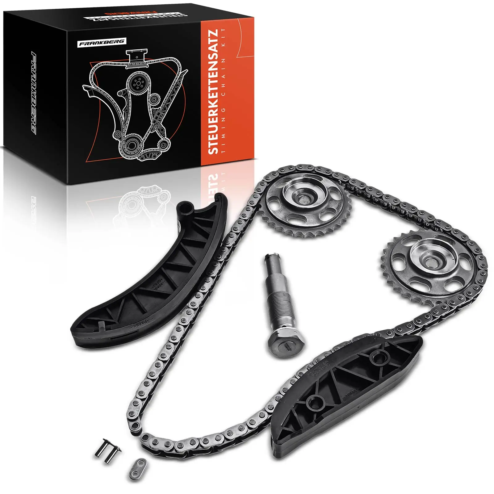 Frankberg 1x distributiekettingset distributieketting voor Mercedes-Benz W176 W242 W204 W205 A205 C204 C205 S204 S205 WG2010727 WG1489936