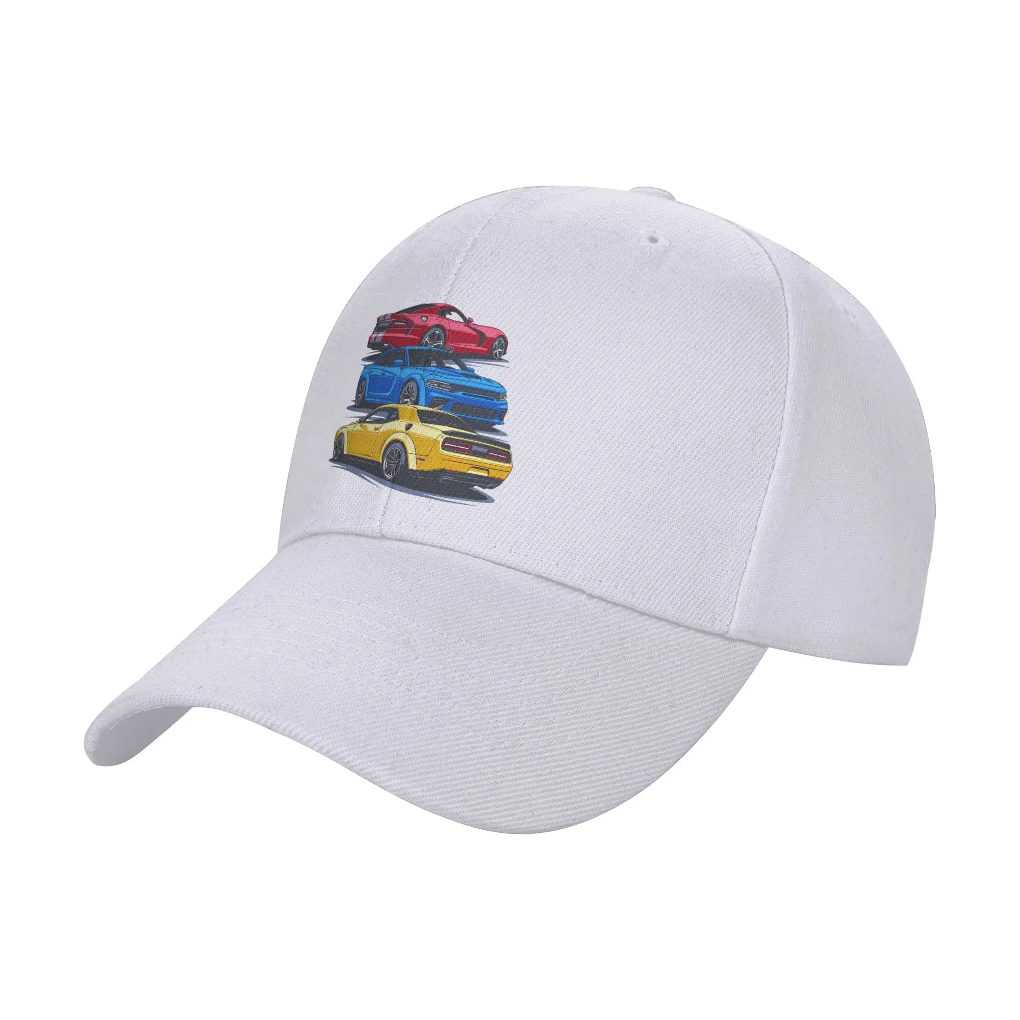 Fashion American Muscle Crew Viper Charger Challenger Curved Brim Baseball Cap Street Outings Visor Hat