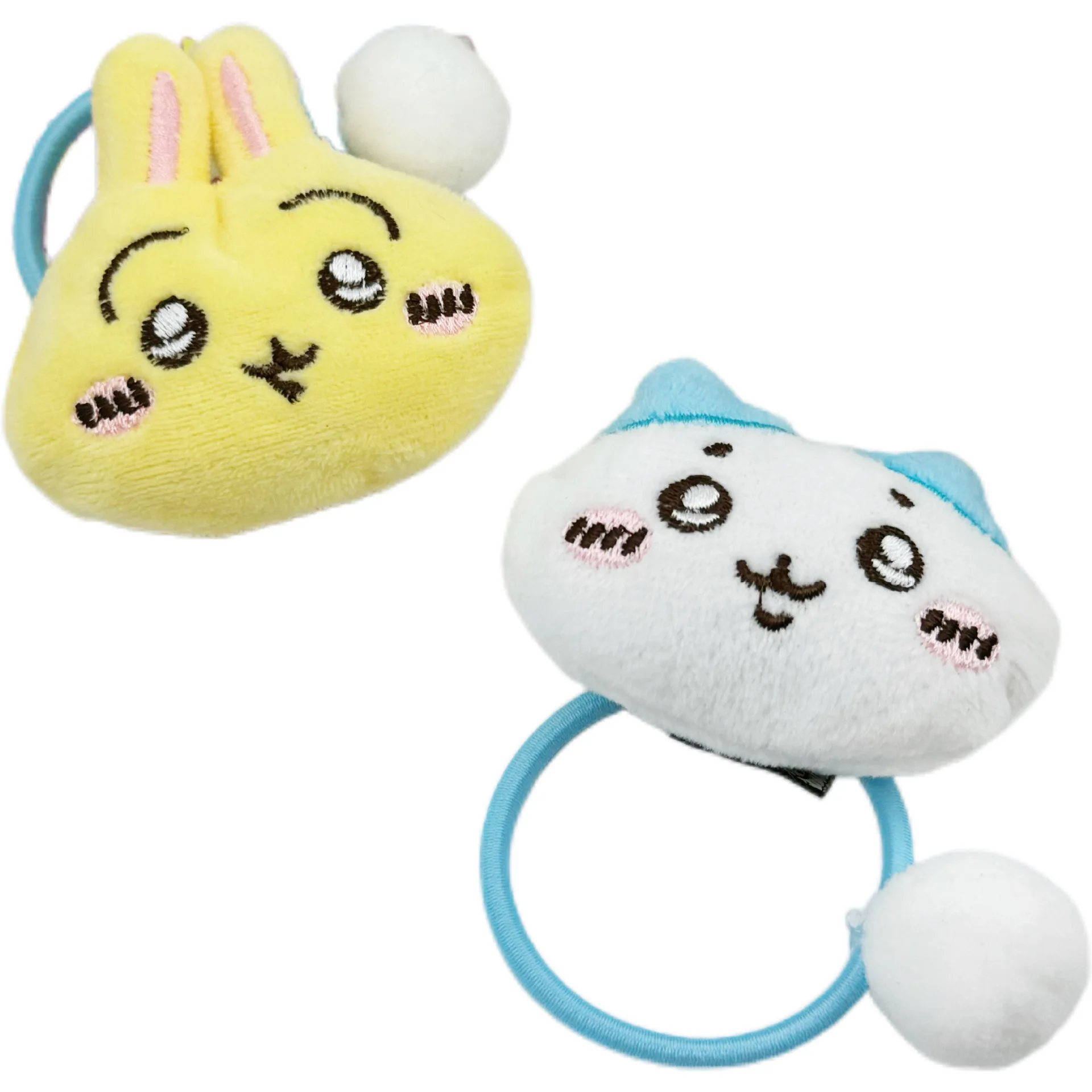 Miniso Japanese cartoon cute chiikawa plush hair rope sweet cute cute girl head rope new style giikawa hair circle