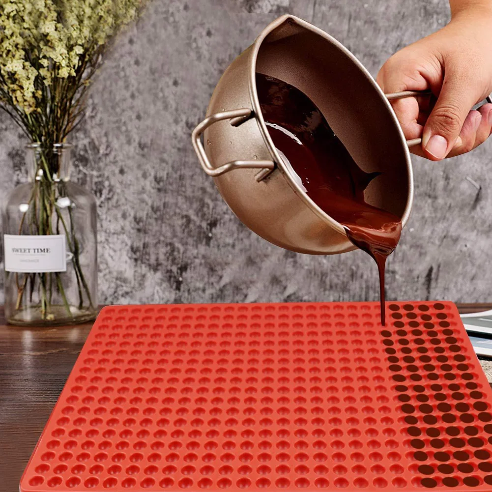 

Форма для шоколадных шариков, 468-полая мини-круглая силиконовая форма, формы для шоколадных капель, формы для лакомств для выпечки, полусфера, инструменты для конфет и десерта