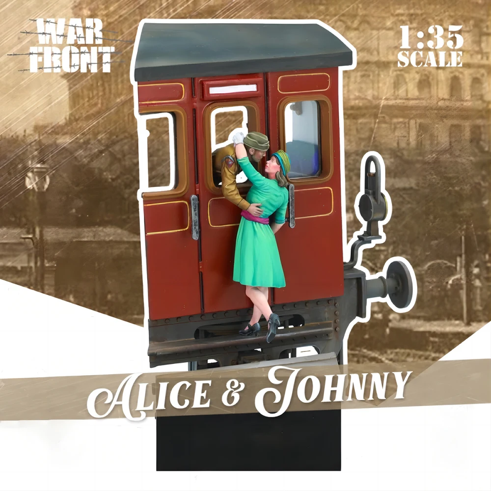 

1/35 фигурка из смолы, неокрашенная модель, военная тема, солдаты Второй мировой войны, прощание для влюбленных, разобранная и неокрашенная GK