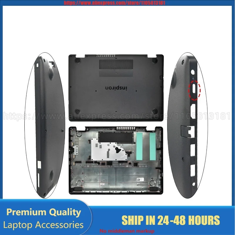For Dell Inspiron 3480 3481 3482 3493 Laptop Case Top Bottom Base Cover Palmrest Keyboard Bezel Housing Replacement Parts