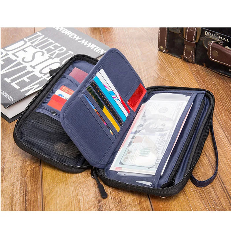 Anti-Theft Travel Passport Wallet Neck Bag Waterproof Men RFID Blocking Card Phone Pouch Women Mini Crossbody Bag Nylon Handbag