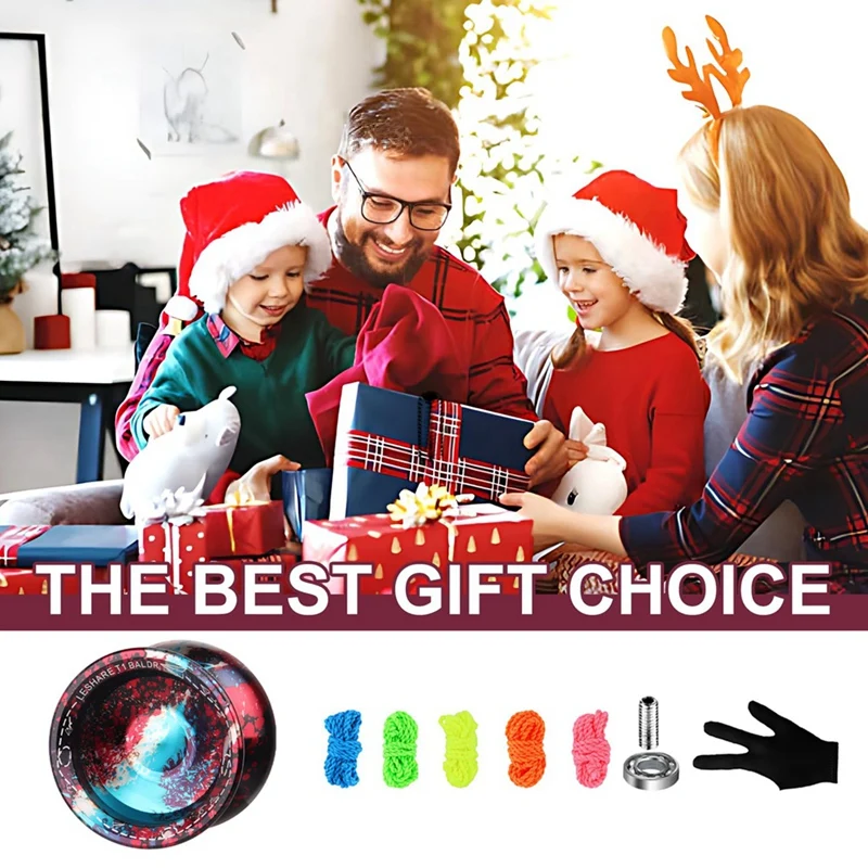 LESHARE High Precision YOYO Magic Yoyo Ball With Metal Mixing Sleep Professional Gravity Yo-Yo Toy For Kids Easy Install