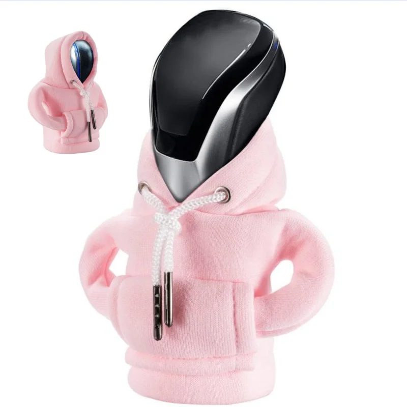 Gear Shift Hoodie,Universal Car Shift Knob Cover,Mini Hoodie for Car Shifter,Automotive Interior Cute Gadgets