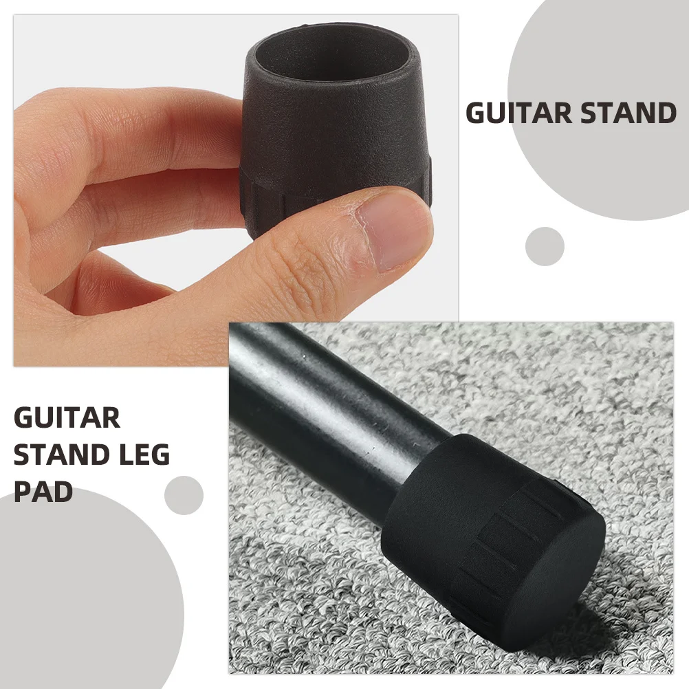 

6 Pcs Guitar Stand Foot Pad Accessories Caps Floor Mat Rubber for Holder Protector