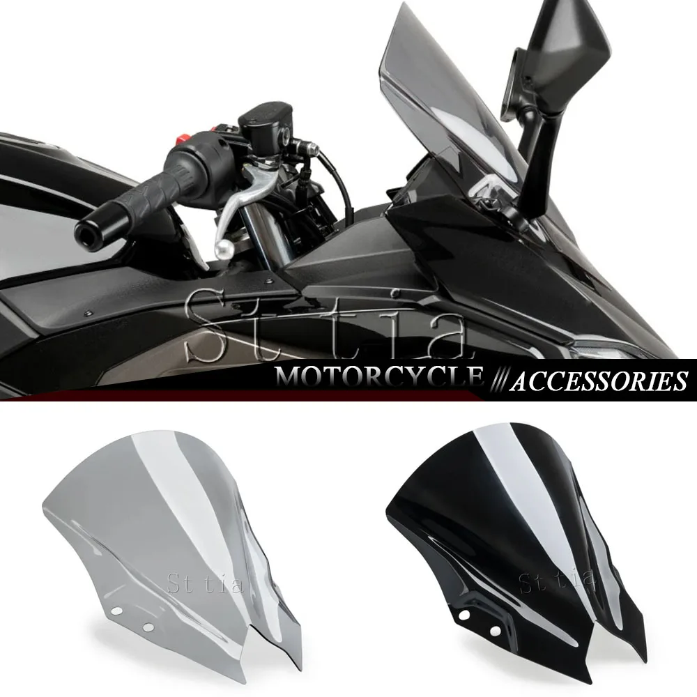 

Motorcycle Windscreen Wind Deflectors Front Windshield Screen Wind Deflector Fairing For Kawasaki Ninja 500 NINJA 500 SE 24-25