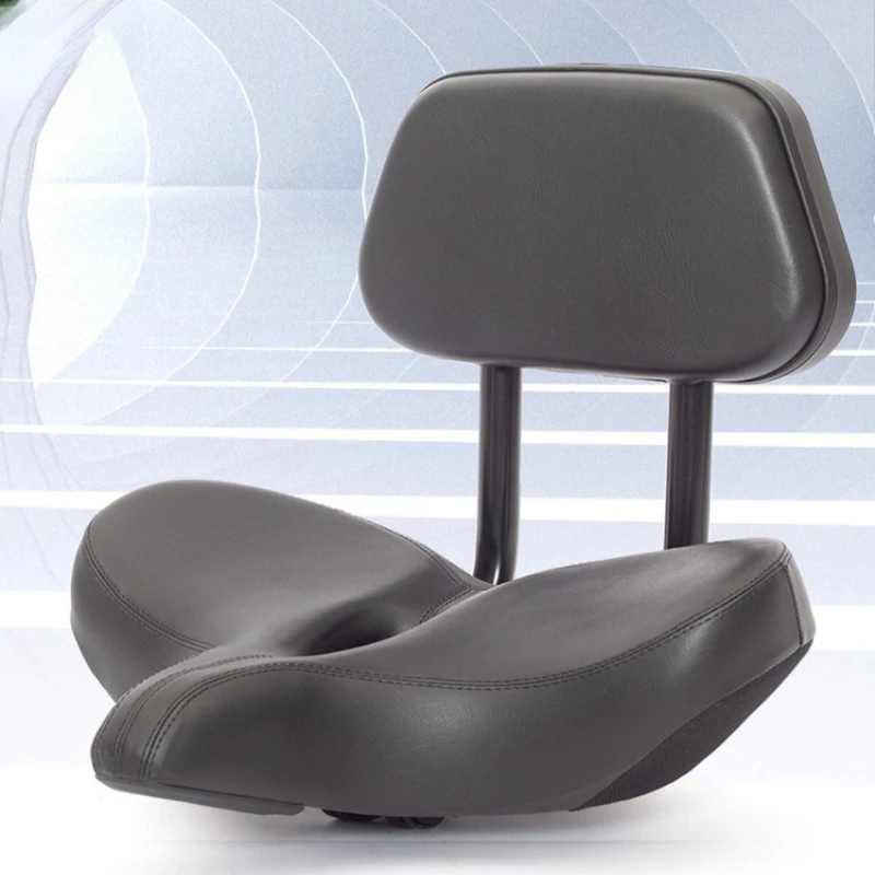 Waterproof Bike Saddle Wear-resistant Thickened Soft Comfortable Breathable Leather Surface Bicycle Saddle Bicycle Parts