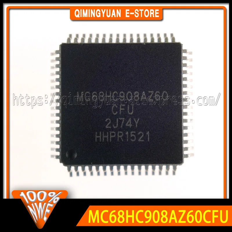 1~10PCS/LOT MC68HC908AZ60CFU 2J74Y Lock Vulnerable CPU QFP64 Brand New Original MC68HC908AZ60