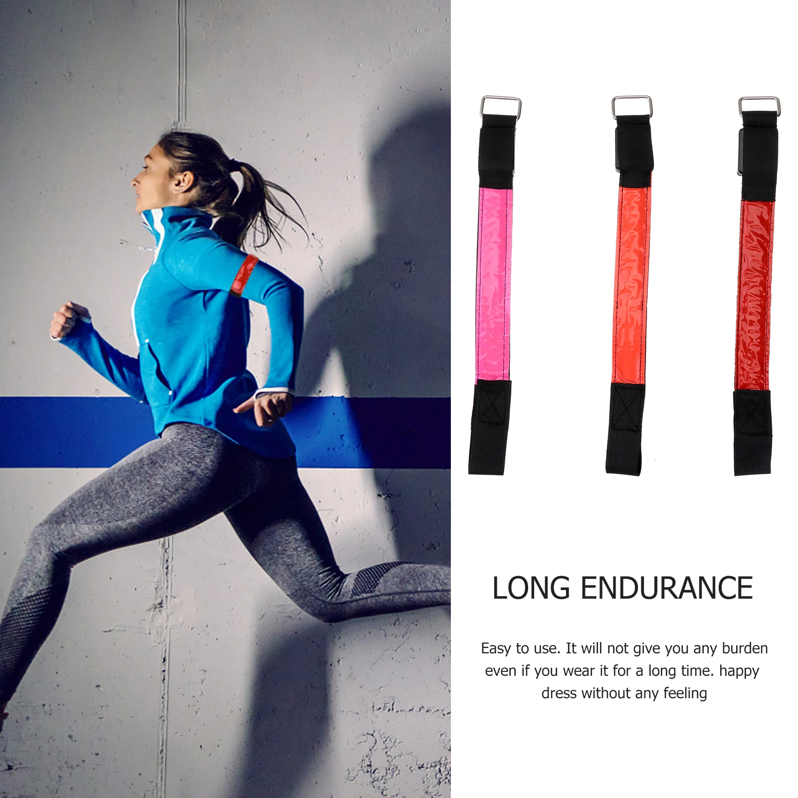 

6pcs LED Glowing Armlets Armb Lights Luminous Sports Straps Night Running Jogging Cycling Camping Hiking Outdoor Activities