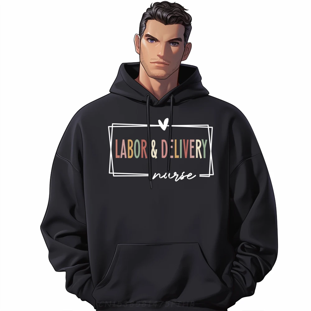 

Labor Delivery Nurse Camisetas Anime Pullover Hoodies Oversized Alphabet Men's Winter Clothes Pullover