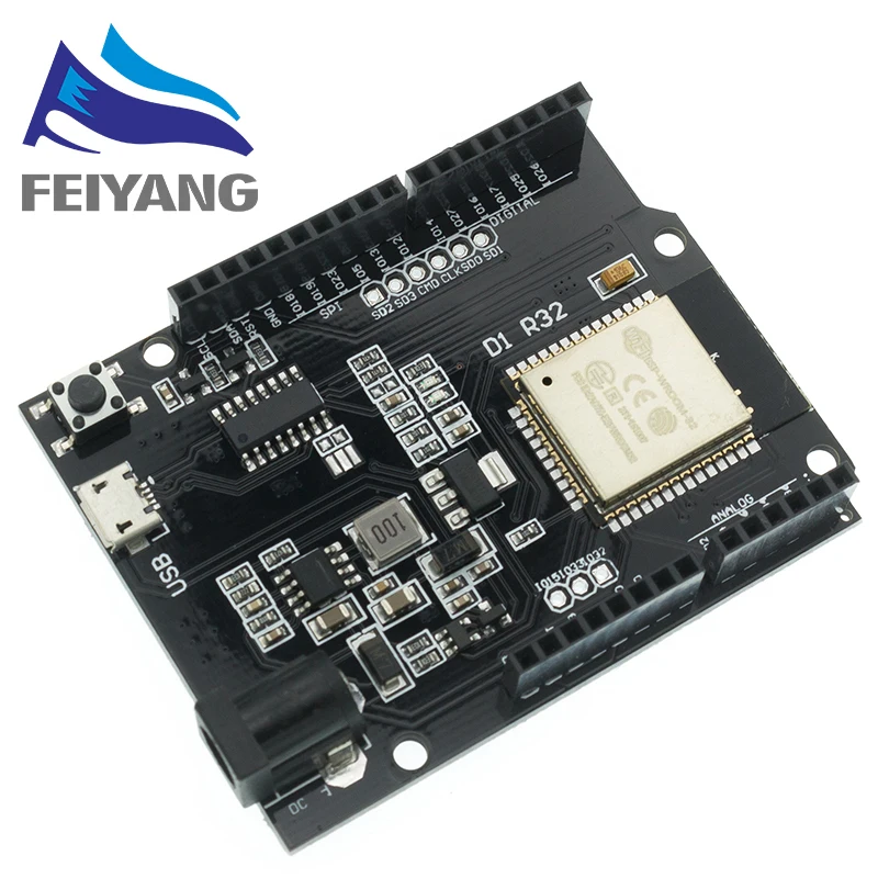 ESP32 For Wemos D1 Mini For Arduino UNO R3 D1 R32 WIFI Wireless Bluetooth Development Board CH340 4M Memory One