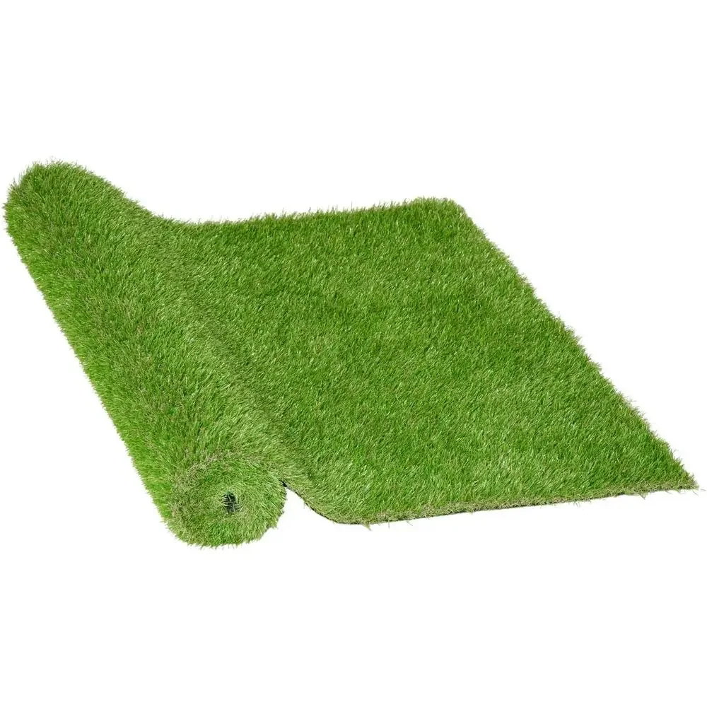 10ft x 3ft Synthetic Grass - Low Maintenance, Quick-Drying, Ideal for Gardens and Playgrounds - All-Season Green