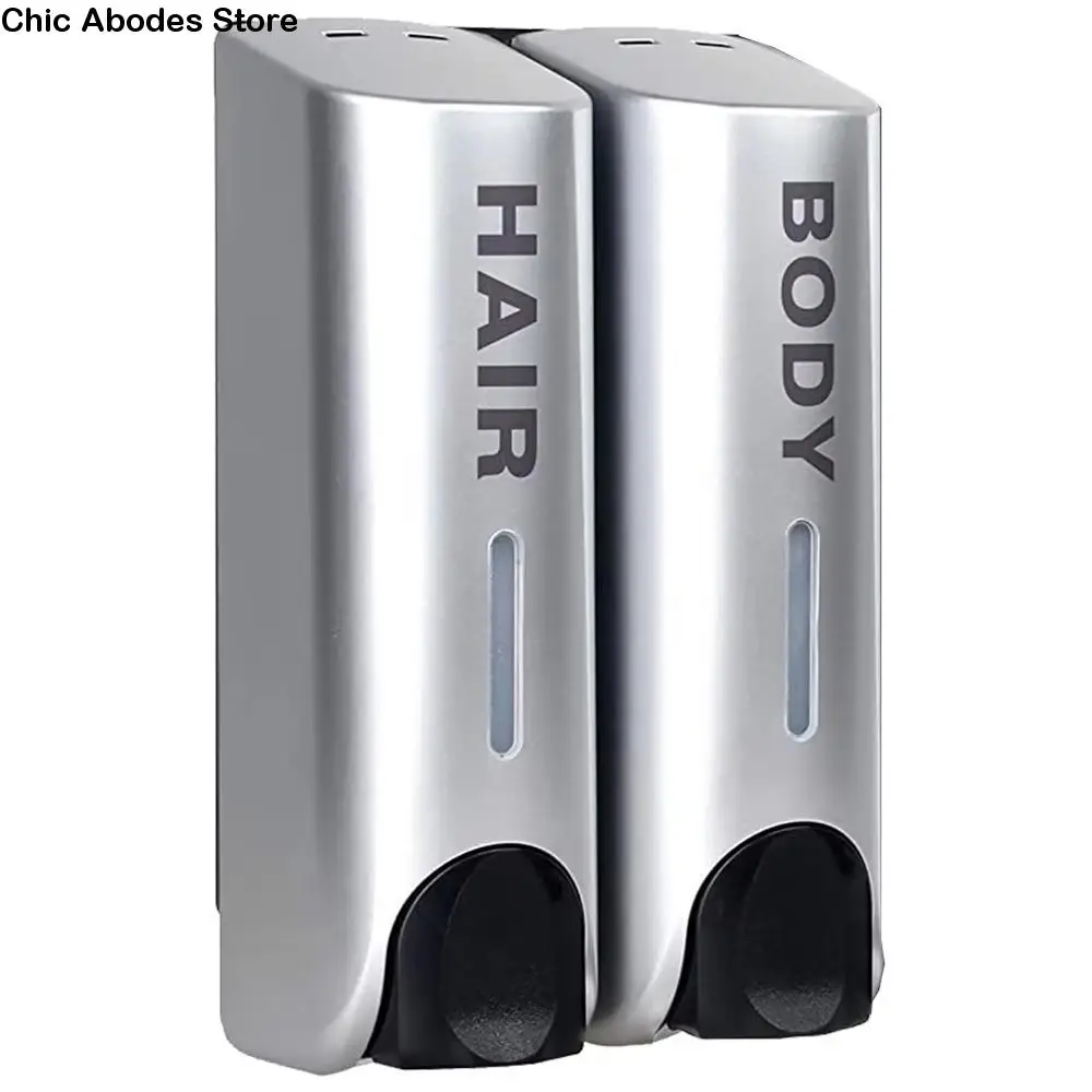 

Manual Press Wall Mounted Soap Dispenser Lock Refillable Hand Sanitizer Holder Large Capacity Space Saving Hand Soap Jar Shampoo