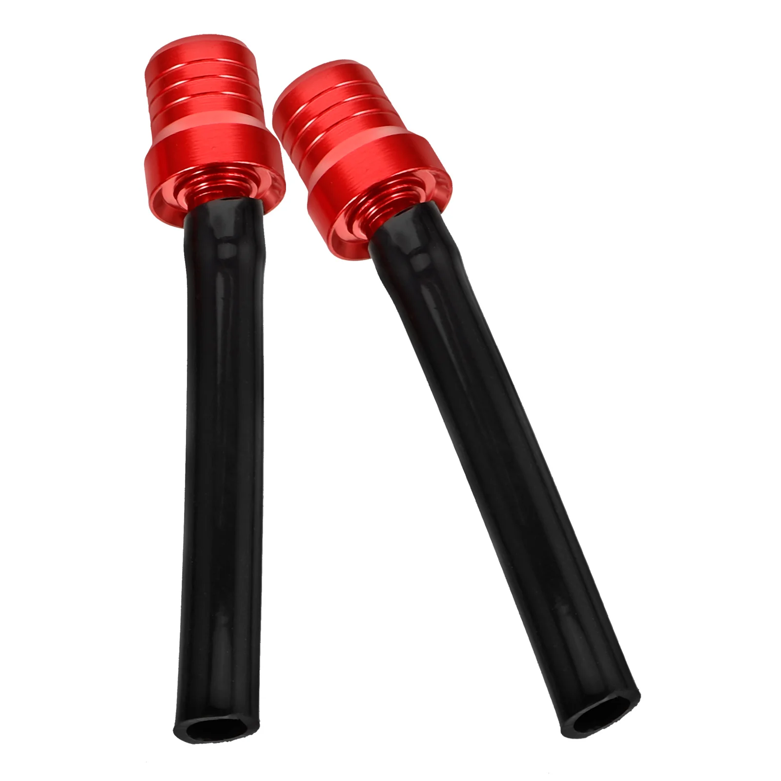 

2pcs Motorcycle Fuel Tank Gas Cap Air Vent Valve Hose Tube Aluminum Alloy Rubber Durable Wear Resistant Pressure Relief