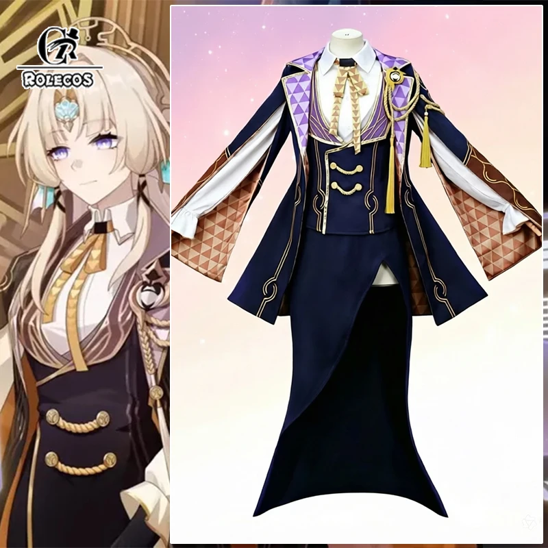 

ROLECOS Game Honkai Star Rail Ten Stonehearts Pearl Cosplay Costume Pearl of Appraisal Women Uniform Halloween Party Suit