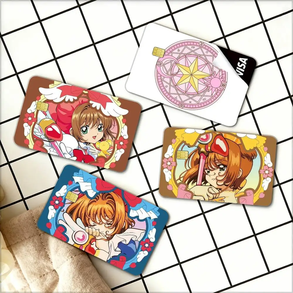 

Anime C-ardcaptor S-akura Waterproof Film Skin Cover Credit Card Stickers Debit Front Bank Bus Pass