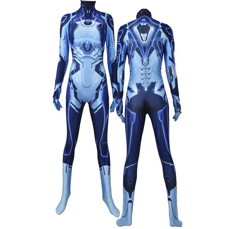 Candy 2025Halo Cortana Cosplay Costume Zentai Suit Game Girls Woman Female Bodysuits Halloween Kids Adults Jumpsuits