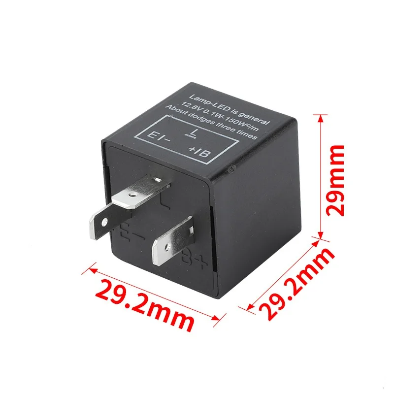 3-Pin LED Flasher Flash Relay for Turn Signal Light Hyper Flash Fix 12V LED Relay for Car Motorcycle Accessories