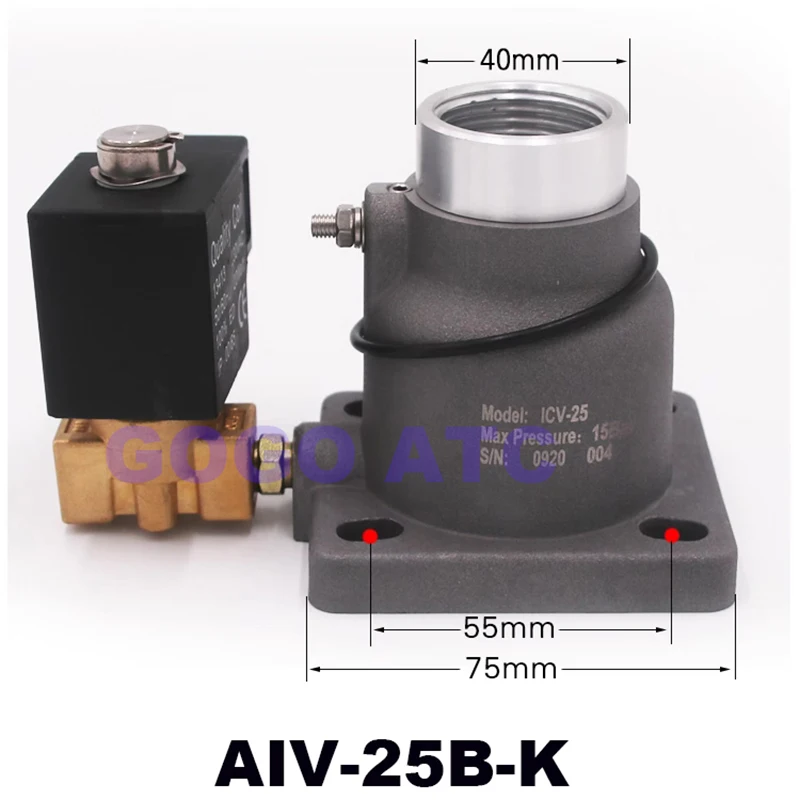 AIV-25B-K AIV-25Y-K Small Screw Air Compressor Intake Valve 10HP AC220V 7.5KW Air Compressor Valve Accessories Set