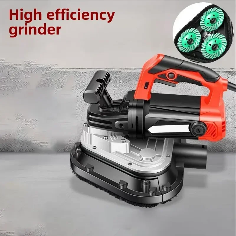 

220V 2450W Three head hand sander hand grinder trimming machine Hand held floor concrete grinder Standing grinder 105mm*3 Discs