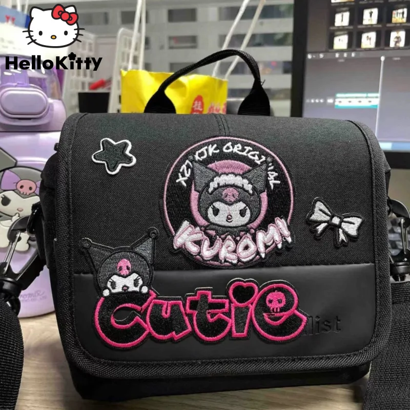 

Sanrio Водонепроницаемая милая сумка для камеры Kuromi ученическая мультяшная Черная Цифровая камера с защитой чехол Y2k Женская фотография