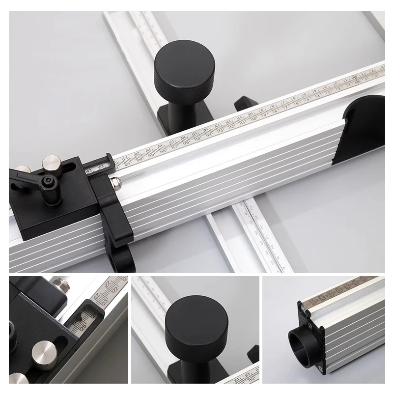 Kit de valla de aluminio para prensa perforadora, recolector de polvo de taladro, herramientas para trabajar la madera, accesorios para herramientas de carpintería