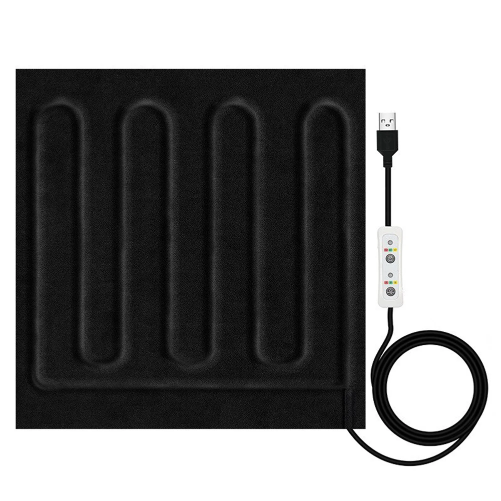 Adjustable Blanket 5V Heating Pad Washing Safe Heating Element Comfortable Heating Area Easy Control Portable Design