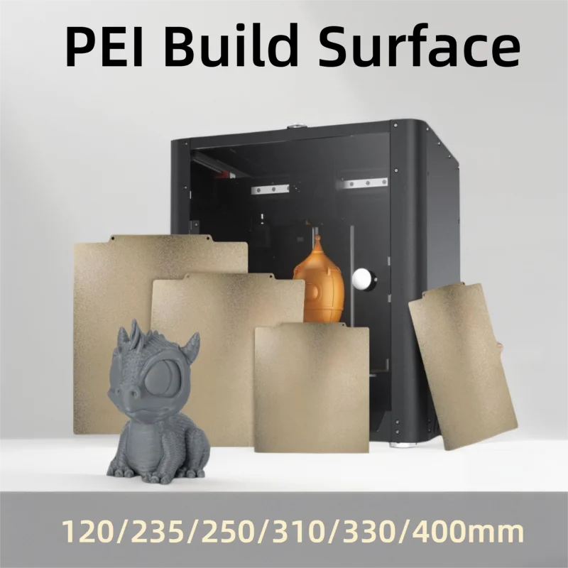 

ENERGETIC Build Plate 120/235/250/310/330/400mm Strong Adhesion Spring Steel Sheet Double Sided can Use Magnetic Bed Plate