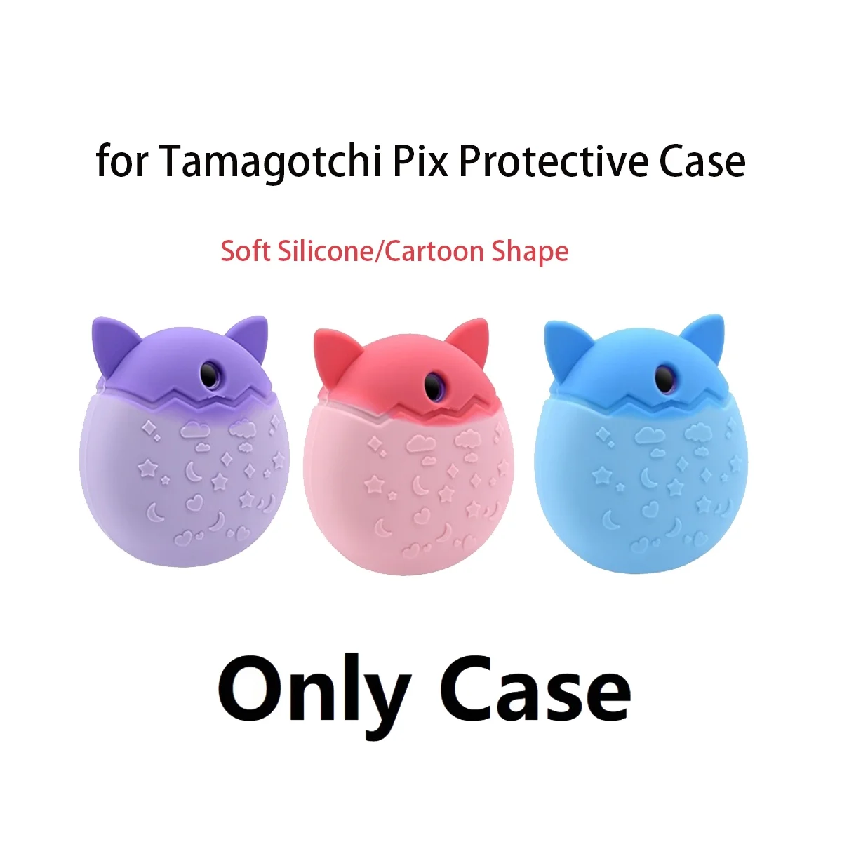 Para Tamagotchi Pix Silicone Capa Eletrônica Pet Machine Shell (A)