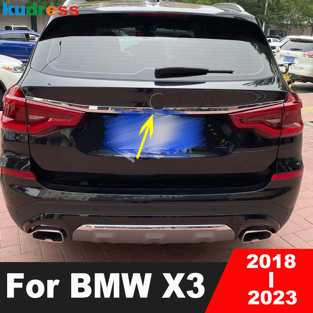 

Хромированная накладка на крышку багажника автомобиля для BMW X3 SUV 2018 2019 2020 2021 2022 2023