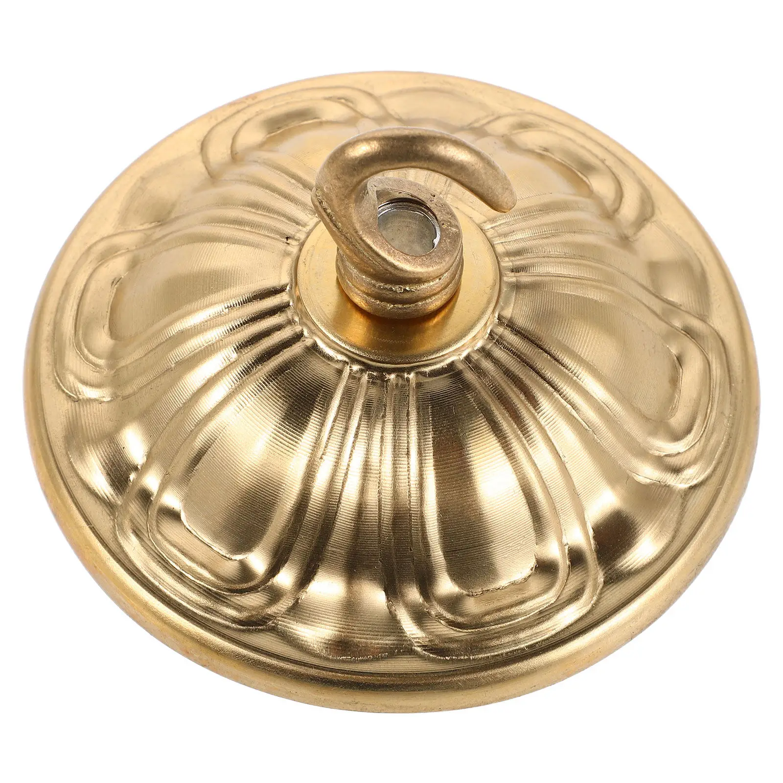 Premium Copper Pendant Light Canopy Plate Mounting Bracket with Heavy Duty Hanging Hook Universal Ceiling Lamp Fitting Hardware