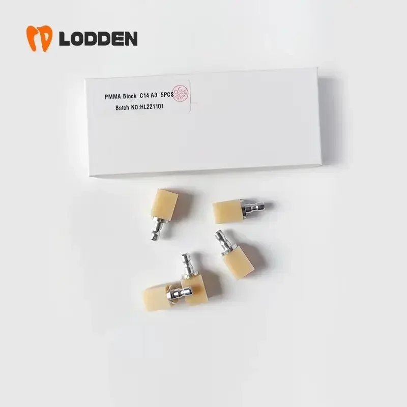 LODDEN-Bloque de PMMA Dental C14, bloque de resina de odontología para CAD CAM Sirona CEREC B40, suministros de laboratorio Dental, materiales de