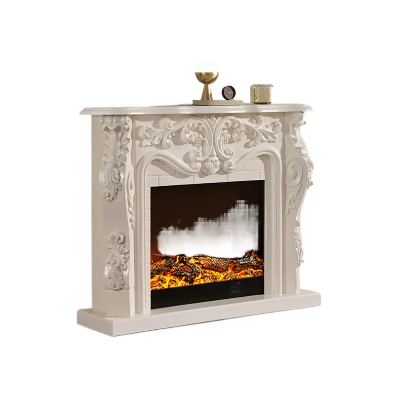 1. 21-meter fireplace frame simulated flame-electric French fireplace cabinet, carved European fireplace decorative cabinet