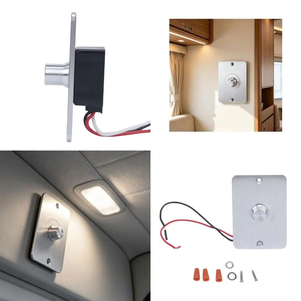 PWM Dimmer Switches LED DC12V 5A Dimmer For Travel Trailers, Marine, Campers