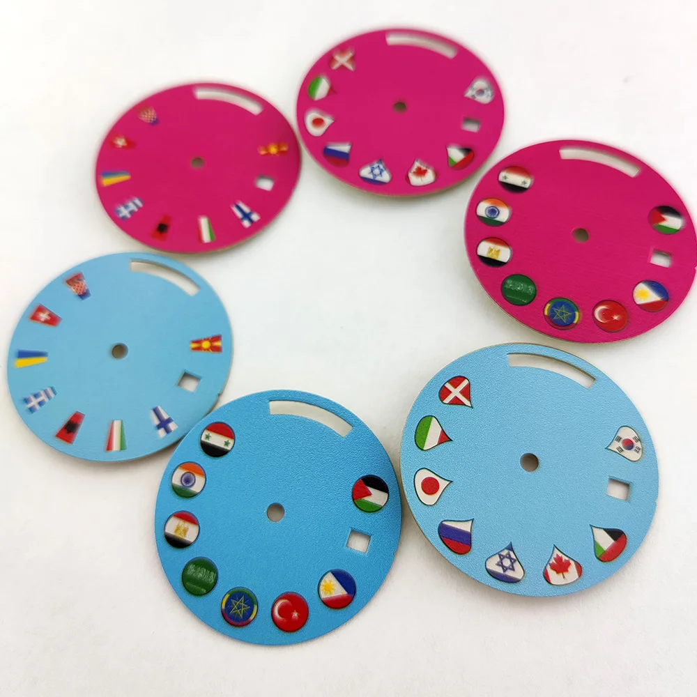 Miyota-esfera con bandera de calendario dual, pulsera con manecillas arriba y abajo, 8285, 29mm, 8285, 39mm, caja Miyota, reloj con movimiento Miyota 8285