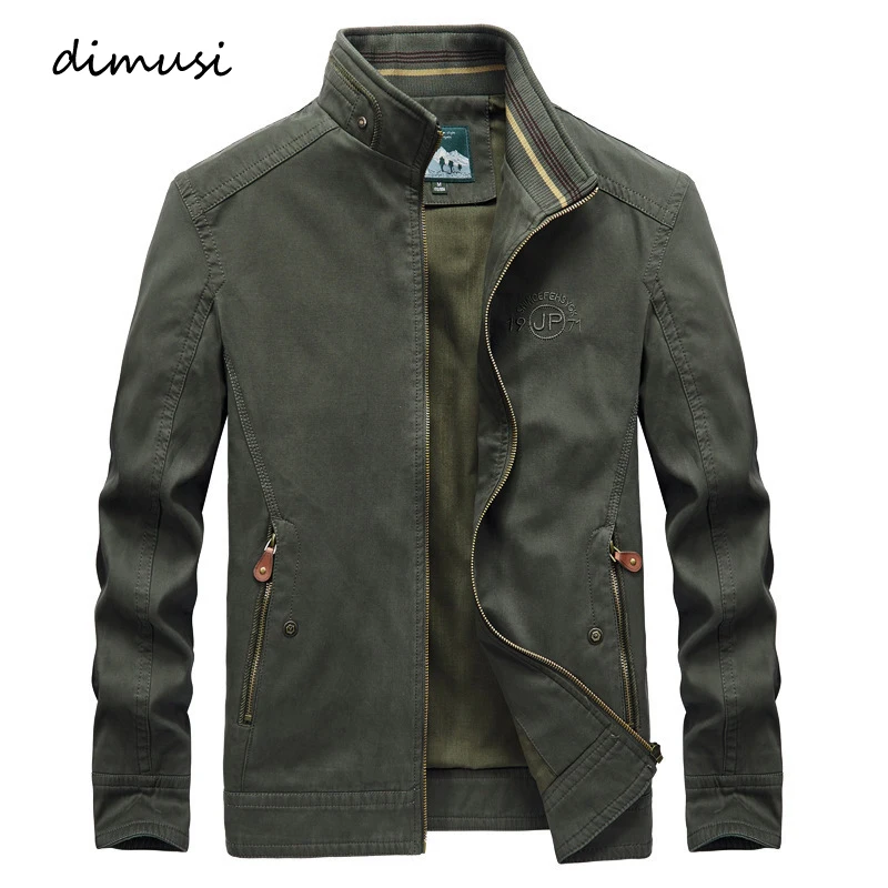 DIMUSI Autumn Men's Bomber Jackets Casual Men Outwear Hiking Tactical Windbreaker Coats New Cotton Military Jackets Men Clothing