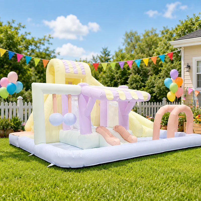 Opblaasbaar waterglijbaan kast - Kids Outdoor Inflatable Water Slide recensie en prijs