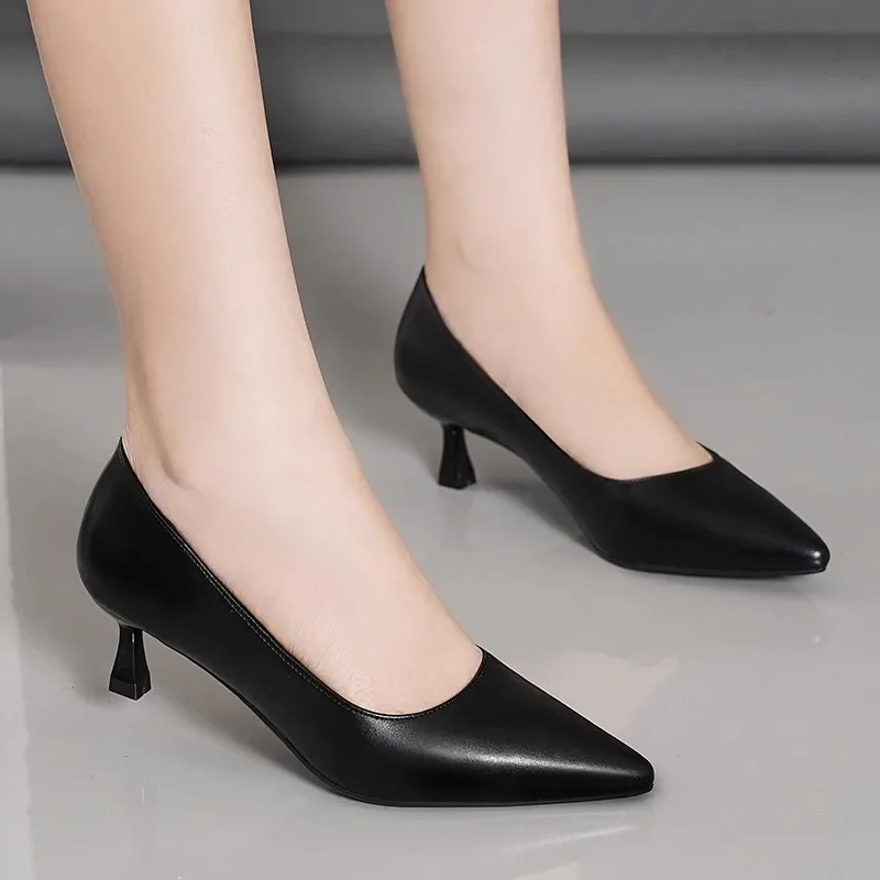 

Zapatos женская мода сладкий острый носок черные лакированные туфли без шнуровки на шпильке женская повседневная удобная повседневная обувь a422