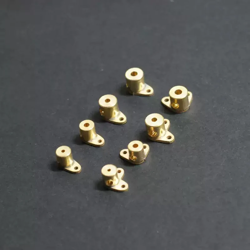 5PCS L-shaped/Short Servo Arms Column Outer Dia 5mm/4mm Brass Rocker Arms Hole 1/1.5/2mm for RC Boat Model Steering Rudder Rod