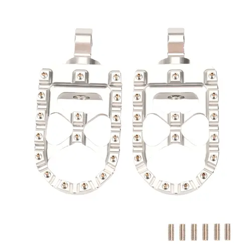 Motorcycle Foot Pegs MX Wide Fat Footrests Pedals W/Shifter Pegs For Harley Sportster XL 883 1200 Dyna Street Bob Bobber Custom - Image 8