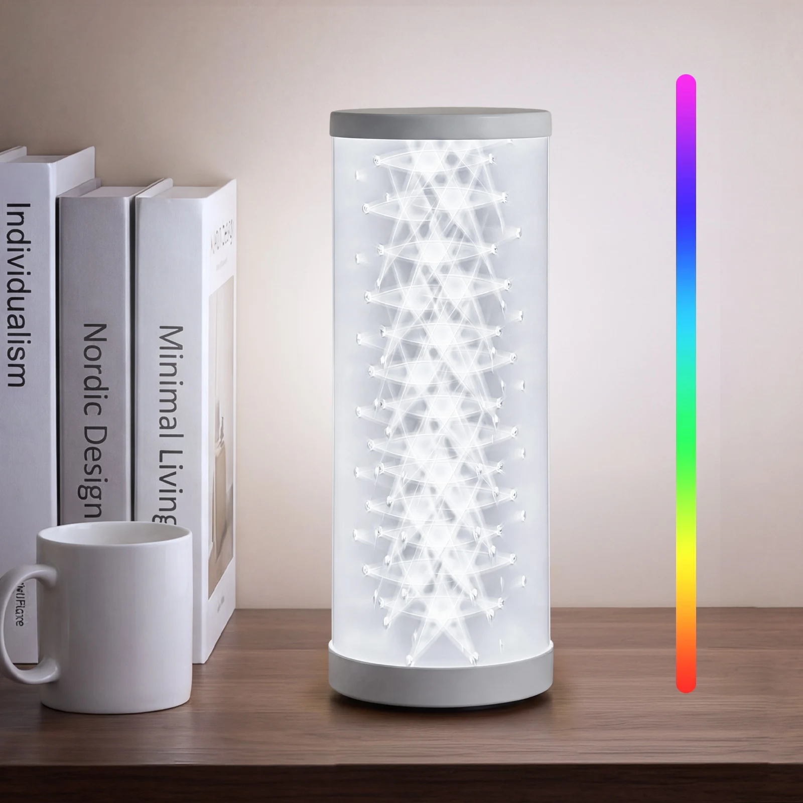 

1 PC Smart LED Table Lamp, Adjustable Brightness and Music Sync, USB-Powered Portable Bedside Lamp, Color Changing Lamp for Living Room, Bedroom & Office Decor, Gift for Valentine's Day, Birthday, and Christmas
