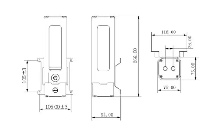 Bykski CT-D5-180-X-V2 / AIO Combo PWM D5 Pump + Reservoir Maximum Flow Lift 4.5 Meter 720L/H / Square Water Cylinder Tank