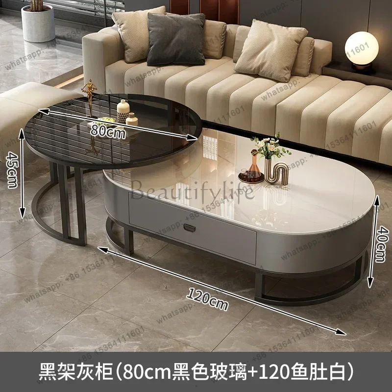 XX.Cheap Minimalist Coffee Table Aesthetic Standing Luxury Nordic Coffee Table Computer Writing Unique Wood Couchtisch Furniture