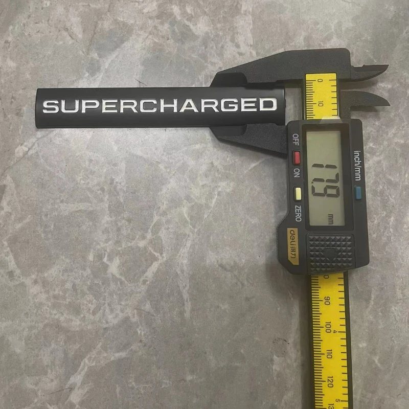 High-quality Modification Metal Stickers Autoliography SUPERCHARGED Scratch Cover DIY Car Decoration Accessories